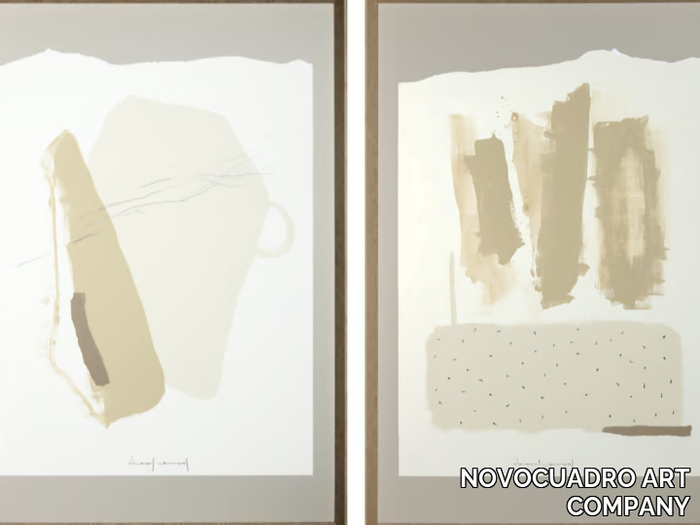 LIGHT CALM I & II - Paper Painting _ NOVOCUADRO ART COMPANY