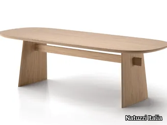 ADAM - Wooden dining table _ Natuzzi Italia