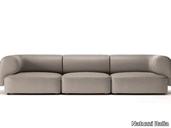 MELODY - 3 seater leather sofa _ Natuzzi Italia