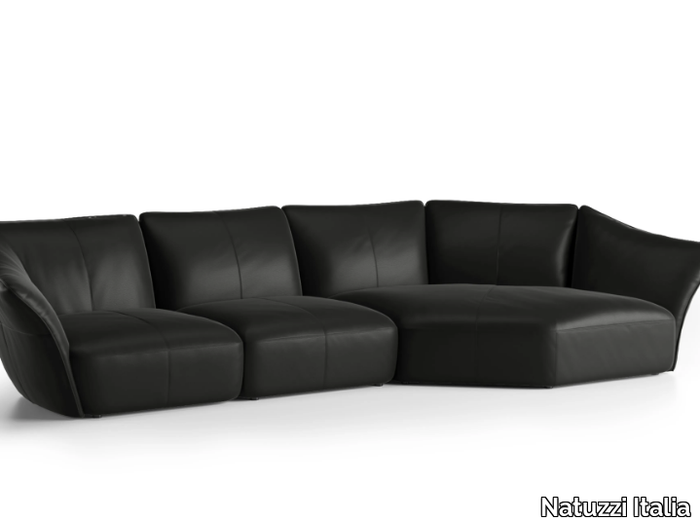 TIMELESS - Modular leather sofa _ Natuzzi Italia