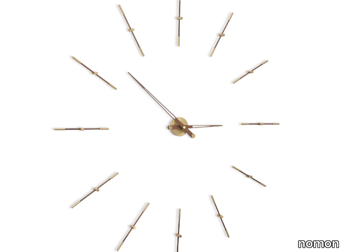 MERLIN - Wall-mounted wood and metal clock _ nomon