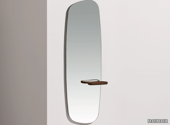 MOMENTS - Wall-mounted mirror with shelf _ nomon