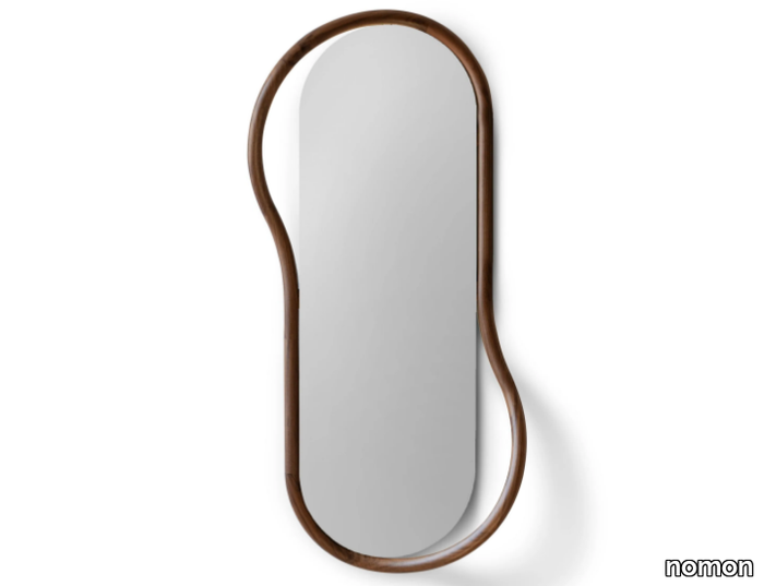 UNUT - Oval framed walnut mirror _ nomon