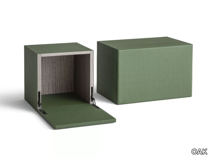 PENTAGRAMMA GN8001/A-B - Leather wall cabinet with door _ OAK