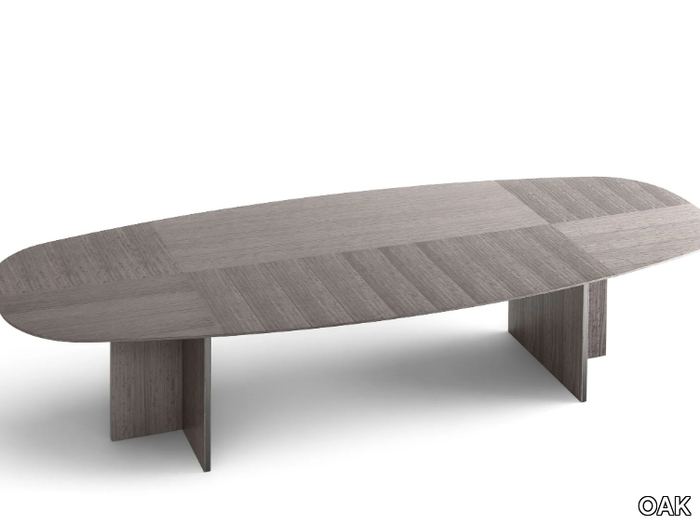 SINFONIA GN8011/350 - Oval eucalyptus table _ OAK