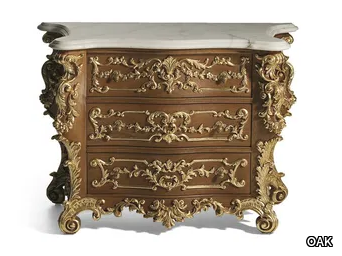 MG6556/ROV - Baroque rectangular oak bedside table _ OAK
