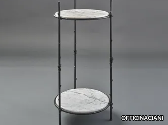 BRANCH - Round Carrara marble high side table _ OFFICINACIANI