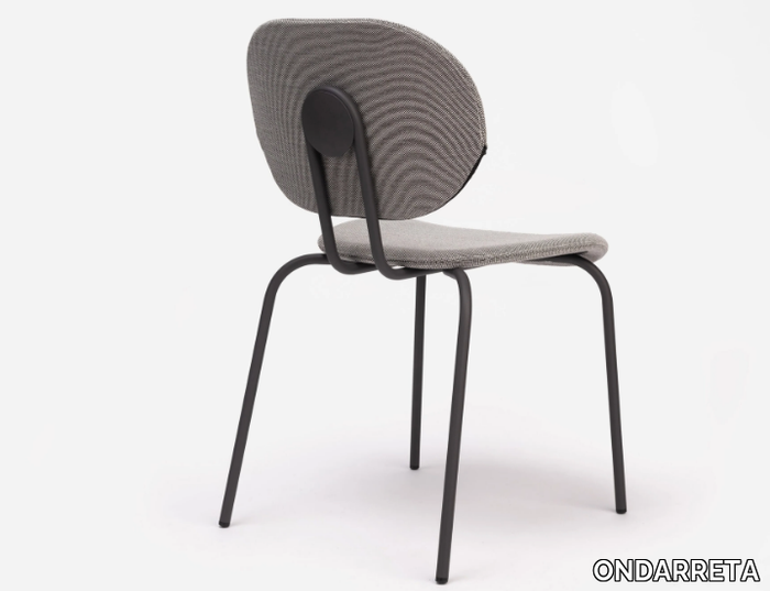 HARI - Steel chair with integrated cushion _ ONDARRETA