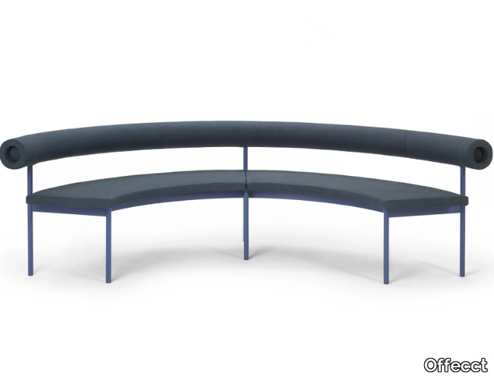 FONT 1365 - Curved fabric sofa _ Offecct