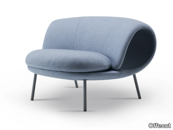 MAKI - Modular fabric bench seating with back _ Offecct