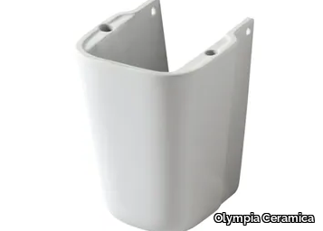SYNTHESIS ECO - Ceramic washbasin pedestal _ Olympia Ceramica