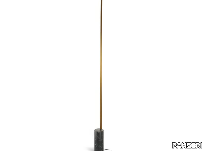 HILOW LINE - LED Nero Marquina marble floor lamp with dimmer _ PANZERI