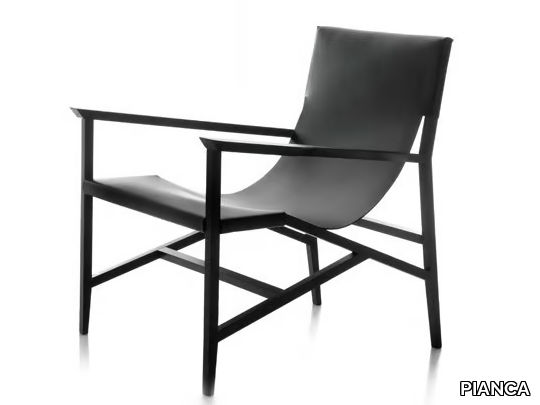 ISOTTA - Tanned leather armchair _ PIANCA
