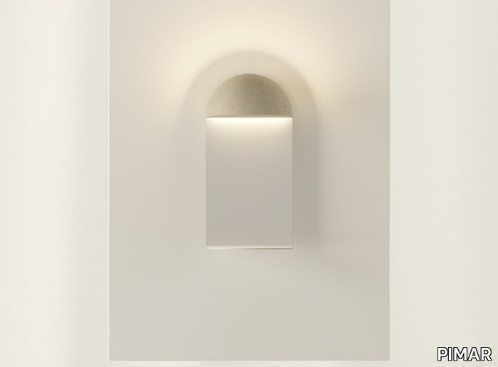 PUNTO - Natural stone and metal wall lamp _ PIMAR