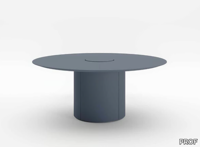 EXTRALIGHT - Round meeting table with cable management _ PROF