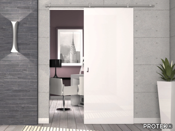 KIT LAURA - Anodized aluminium sliding door track _ PROTEK®