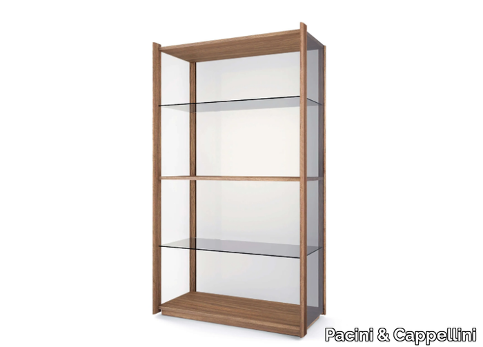 BAY - Wood and glass bookcase / display cabinet _ Pacini & Cappellini