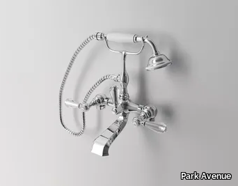 BEATRICE - 2 hole floor standing bathtub tap with hand shower _ Park Avenue