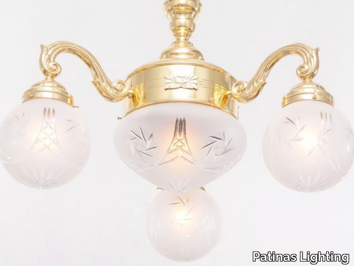 BUDAPEST I. - Brass chandelier _ Patinas Lighting