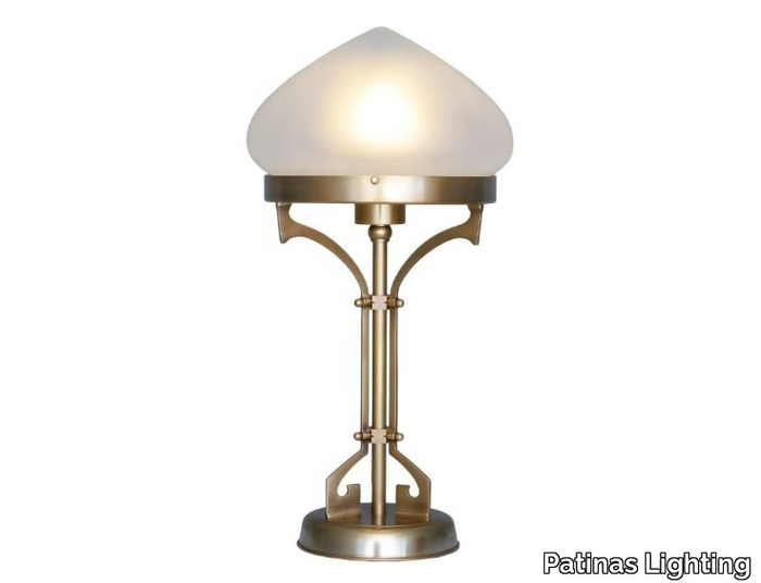 PANNON - Brass table lamp _ Patinas Lighting