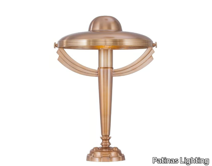 MANHATTEN II - Brass table lamp _ Patinas Lighting