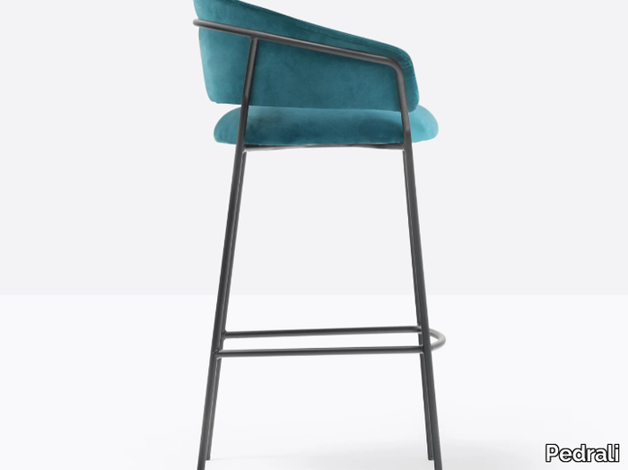 JAZZ 3718 - High upholstered stool with back _ Pedrali