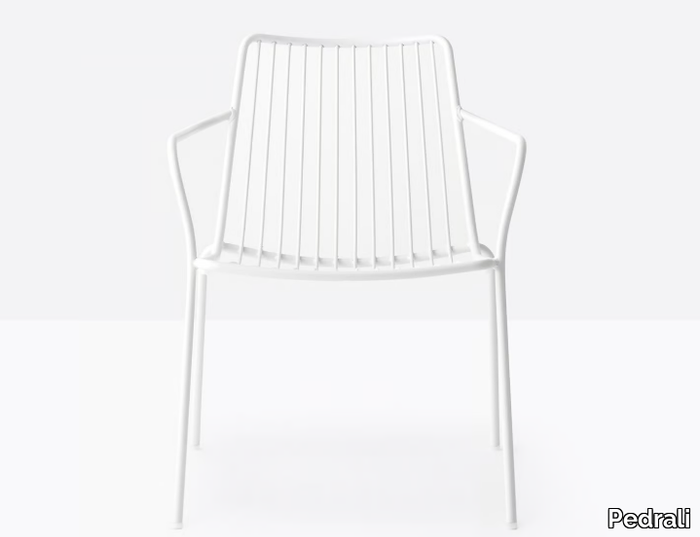 NOLITA 3659 - Metal chair with armrests _ Pedrali