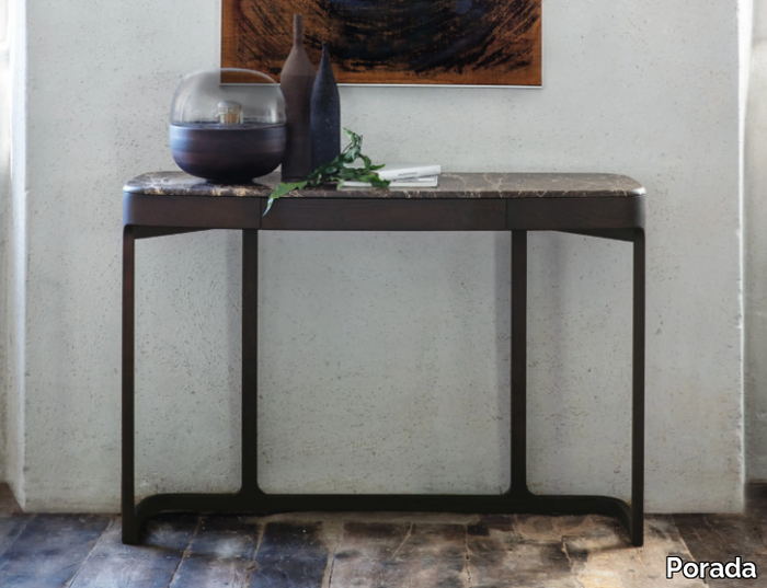 BLUSH - Rectangular ash console table _ Porada