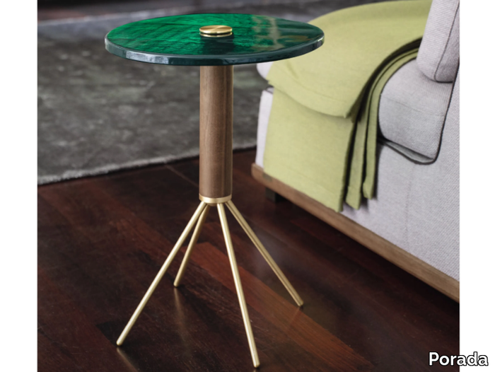 JELLY - Round glass coffee table _ Porada