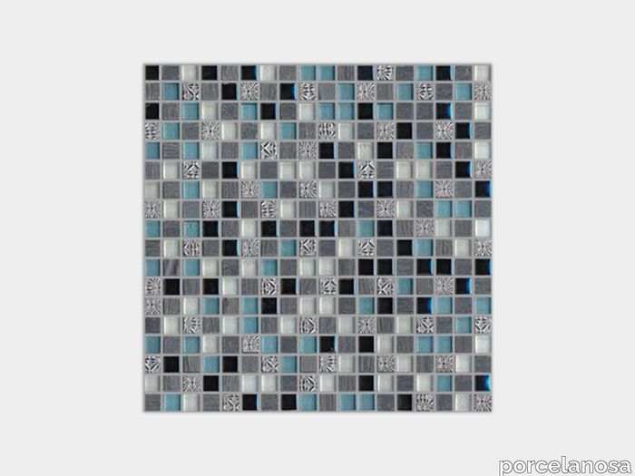 Imperia Mix Silver Blue Blacks 12"X12"