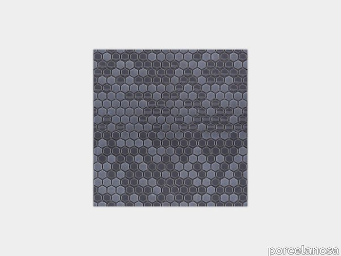Glaze Mini Hexagon Grey 12"X12"