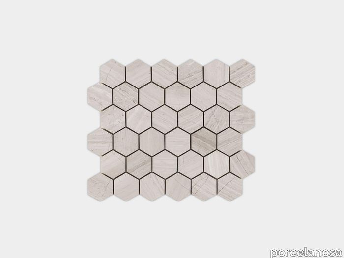Essential Hexagon Silver Wood 12"X10"