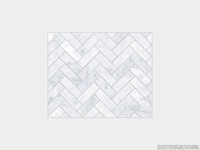 Lines Cambric Carrara Polished 13"X10"