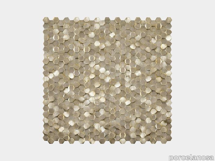 Gravity Aluminium 3D Hexagon Gold 12"X12"
