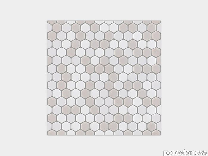 Glaze Hexagon Beiges Matt 12"X12"