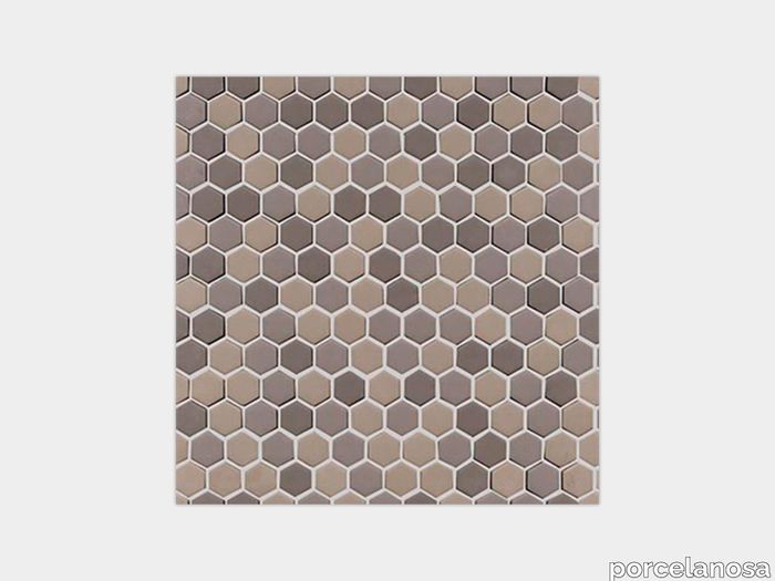 Glaze Hexagon Greys Matt 12"X12"