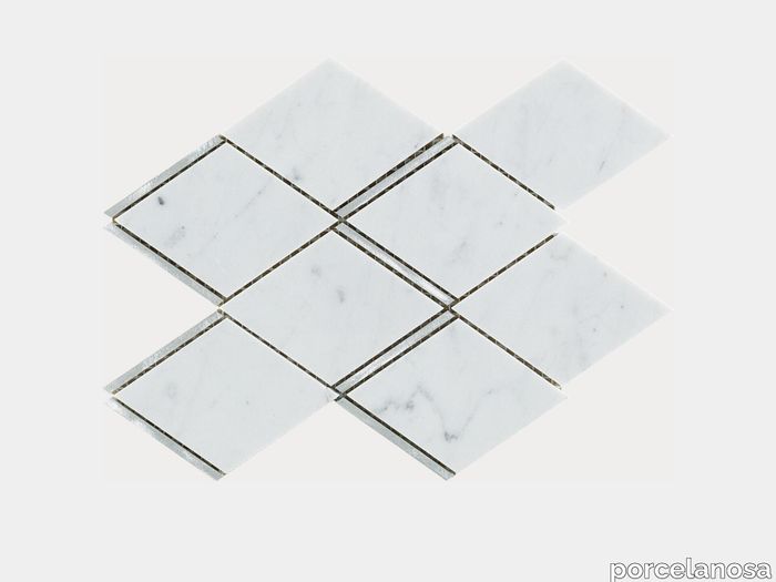 Victorian Rhombus Carrara Aluminium 8"X9"
