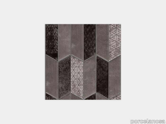 Rhomboid Black 12"X12"