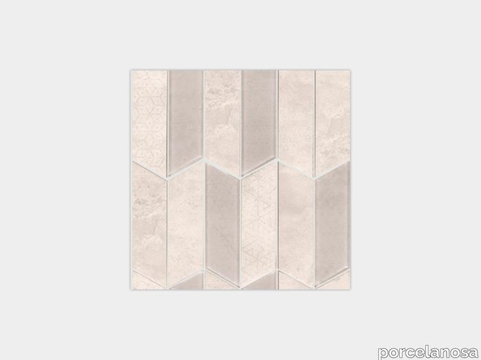 Rhomboid Cream 12"X12"