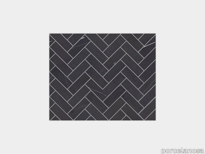Lines Cambric Negro Marquina Classico 13"X10"