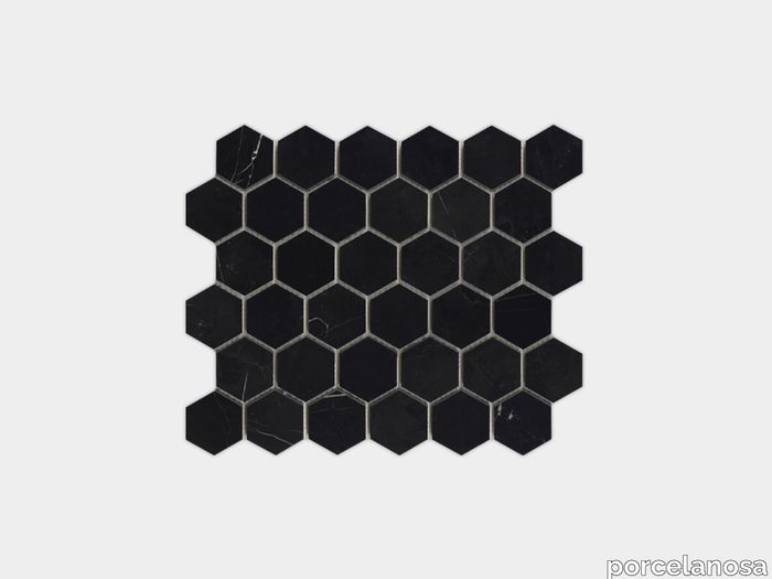 Essential Hexagon Negro Marquina Polished 12"X10"