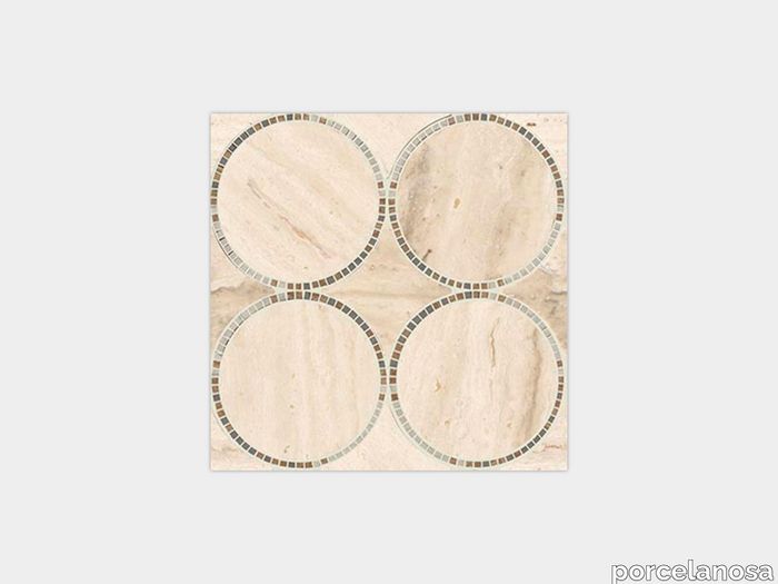 Tempo Circle Beige 12"X12"