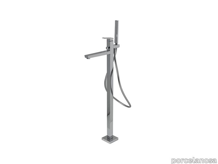 Basin Mixer Square Bath/Shower Silver Chrome