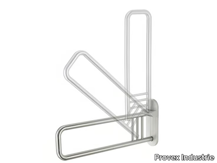 300 STEEL SG 03 - 04 - Folding brushed steel grab bar _ Provex Industrie