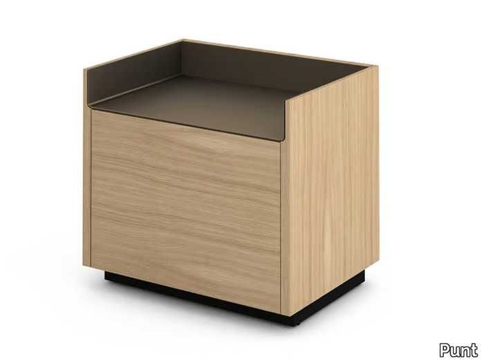 STOCKHOLM - Square wooden bedside table _ Punt