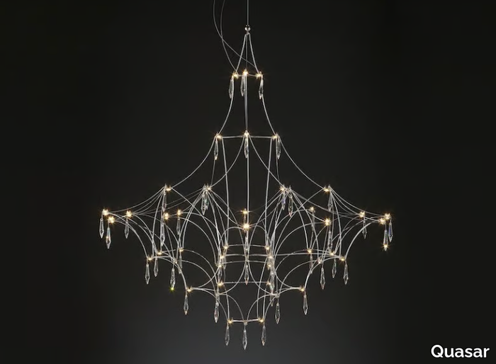 MIRA - Nickel pendant lamp with Swarovski® Crystals _ Quasar