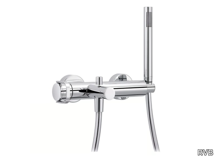 POLO CLUB - 2 hole wall-mounted bathtub mixer with hand shower _ RVB