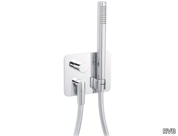 SLIDE - Shower tap with hand shower with plate _ RVB