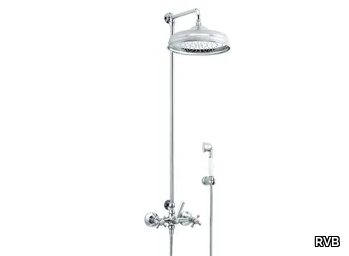 1920-1921 - Wall-mounted shower panel with hand shower with overhead shower _ RVB