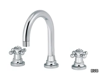 1920-1921 - 3 hole countertop washbasin mixer without waste _ RVB